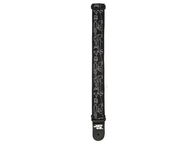 Planet Waves 50JS05 50mm Satriani "Silver Sketches" Strap' 
